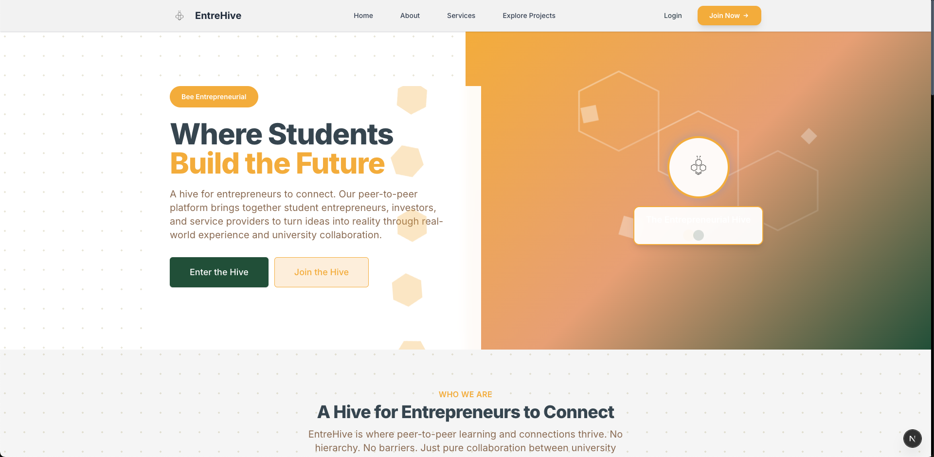 EntreHive — Peer-to-Peer Entrepreneurial Network