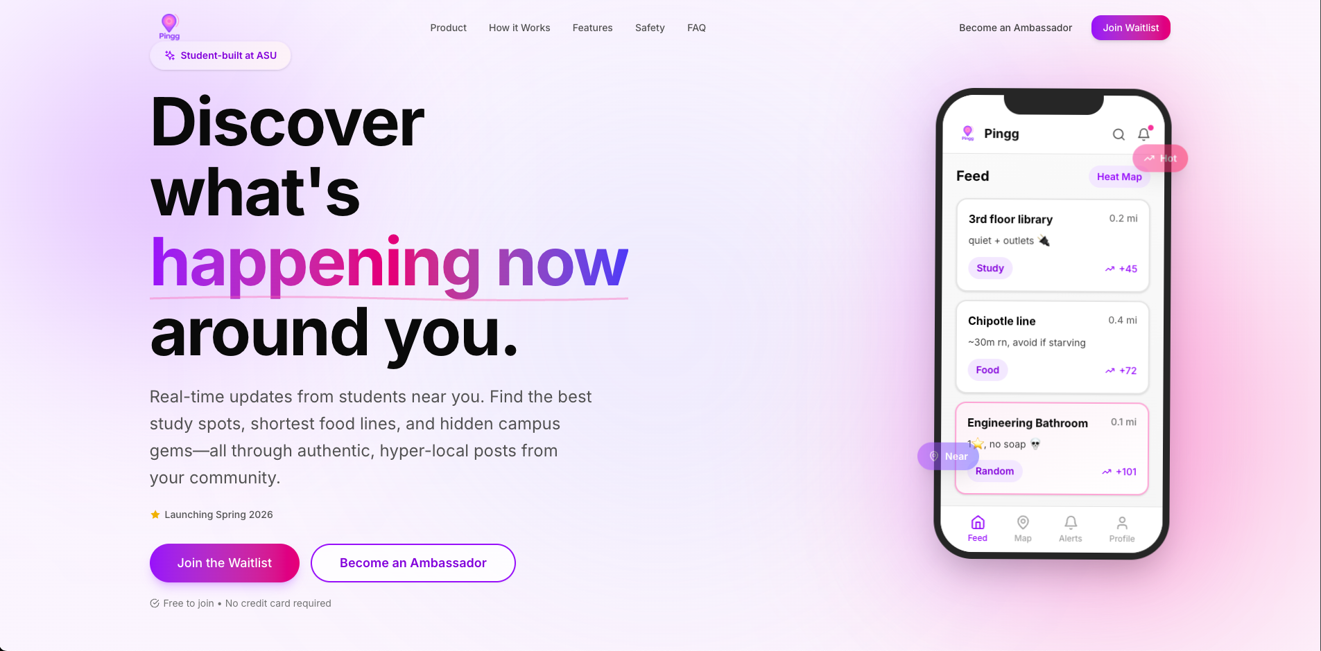 Pingg — Campus Pulse App