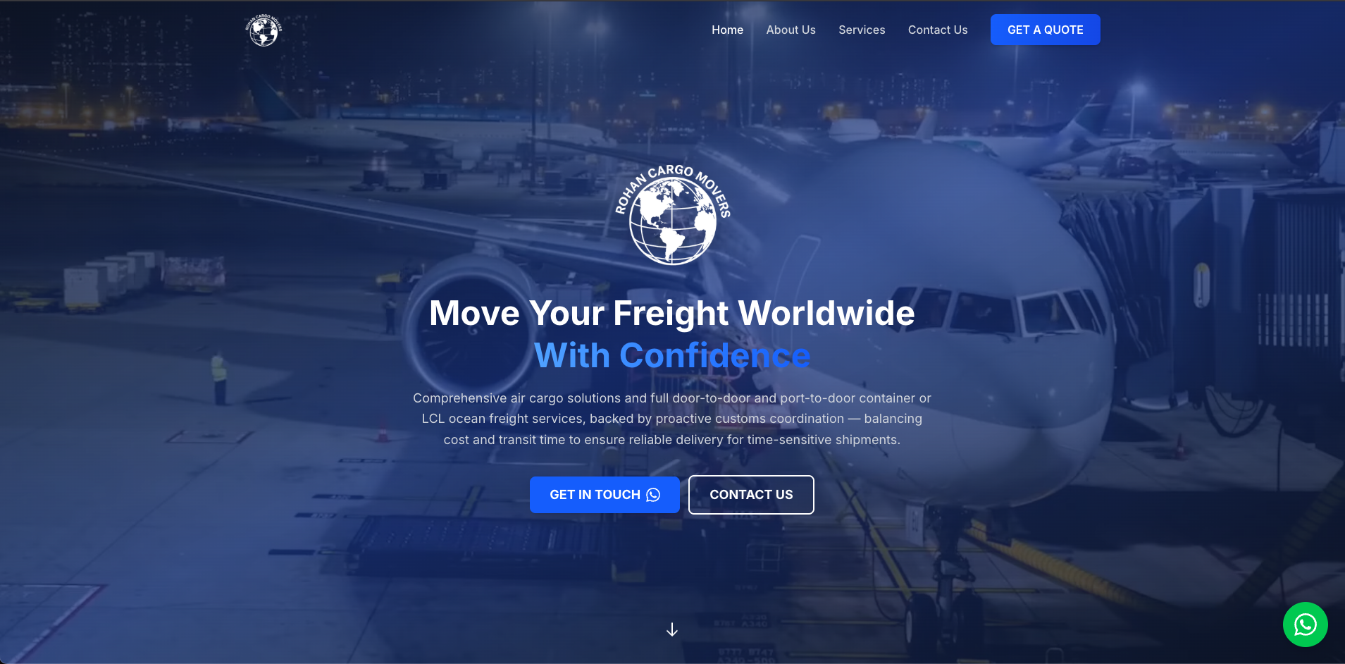 Rohan Cargo Movers — Corporate Website